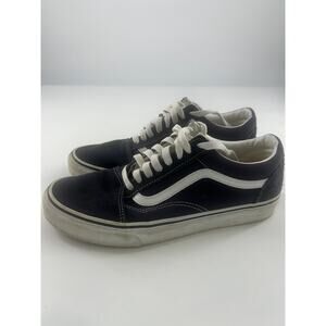 Vans Off the Wall Shoes Mens Size 8.5 Womens 10 Navy Blue White Lace Up Skater